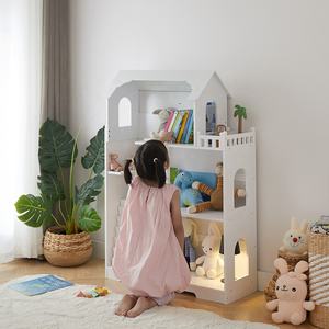 Modernes, umweltfreundliches, ausziehbares Bücherregal für Kinder, Rollenspiel-Bücherregal, Möbel mit 3 Regalen für Schlafzimmer, Wohnzimmer - Product Image 2