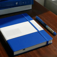 Carnet de notes A5 en cuir personnalisable avec porte-stylo, plusieurs couleurs disponibles, logo personnalisé, pour étudiants - Collection 2026