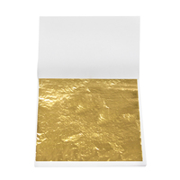 Feuilles d'or imitation B de Taïwan, résistantes au gel, 9x9cm, pour cadres photo, décoration intérieure, meubles et peinture
