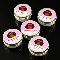 Krim Gel Rambut Anak Organik Melembapkan Perawatan Rambut untuk Anak Kulit Hitam Label Pribadi