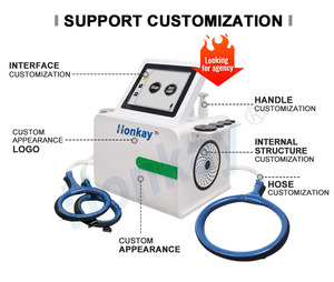 Máquina Profesional 2 en 1 de Terapia PEMF y <span class=keywords><strong>Tecar</strong></span> RF para Alivio del Dolor, Dispositivo de Fisioterapia Magnética con Potencia Ajustable para Humanos y Caballos - Product Image 6