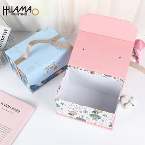 Huamao Printing Cute Animal Print Kids Gift <b>Box</b> Custom Logo Rigid Baby Gift Packaging <b>Box</b> for Birthday & Baby Shower - Product Image 3