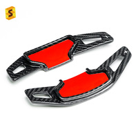 Es Accessoires d'intérieur de luxe en fibre de carbone 2024 pour Ford Mustang S650 Paddle Shift Paddle Cover Kits d'intérieur Accessoires de voiture