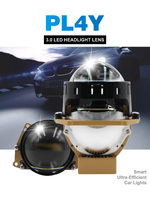 Nouveaux Phares de Voiture Bi-LED PL4Y 2026 Super Lumineux 3 Pouces Blanc/Jaune Universels Auto 12V 6000K