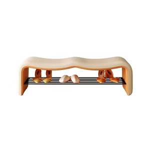 Italian-style light luxury home <b>shoe</b> bench at the entrance, <b>shoe</b> <b>rack</b>, bed end bench, long sofa bench, and entryway <b>shoe</b> bench. - Product Image 5