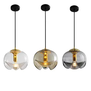 Современный комнатный кухонный светильник, искусство, стеклянная чаша, скандинавский стеклянный шар, подвесной светильник