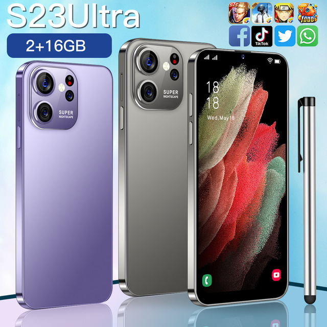 S23 Ultra 5G Original 16+512GB Dual SIM Smartphone Snapdragon 800 Series 90Hz Screen 50MP Rear Camera Mobile Phone