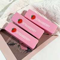 Jouet anti-stress en PU à rebond lent avec imprimé fraise mignon, décoration de bureau, jouet sensoriel à presser, cadeau pour enfants