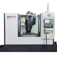 Machine de fraisage verticale CNC à 2 axes Dinuo VMC650, robuste, à vente chaude en Chine, automatique BT40
