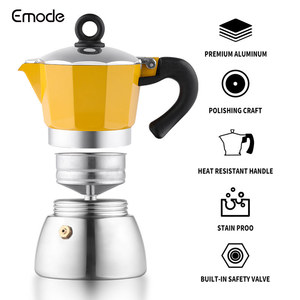 <span class=keywords><strong>6</strong></span> <span class=keywords><strong>tasses</strong></span> Pot à expresso en aluminium Moka Pot à café Moka expresso Latte percolateur poêle Top cafetière Pot Logo personnalisé - Product Image 2