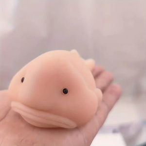 Hot Selling Foreign Trade Bestseller Dimple Fish TPE Silicone Unisex Stress-Relief Water-Drop Pink Squeeze Toy - Product Image 3