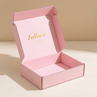 Fabricant de Boîtes d'Emballage - Boîte en Carton Ondulé Rose et Papier Kraft Imprimée sur Mesure pour Cadeau, Cosmétique, Vente au Détail et en Gros