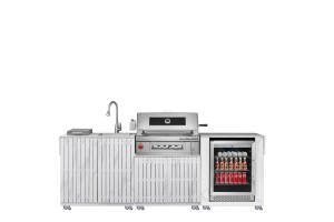 Nuovo Arrivo <span class=keywords><strong>BBO</strong></span> Griglia a Carbone Professionale di Lusso in Acciaio Inox Integrata Modello Moderno per Feste all'Aperto con Lavello - Product Image 1