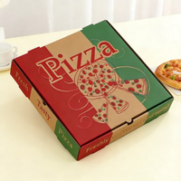 Boîte à pizza à emporter en gros, carton ondulé, impression de logo personnalisée, 8 10 12 14 16 pouces, boîte à pizza carrée blanche avec logo