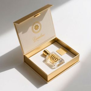 Boîtes d'emballage en carton rigide pour cosmétiques, soins de la peau, parfums, avec fermeture magnétique, design personnalisé, gaufrage - Product Image 1