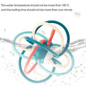 Hochet pour bébé en silicone sans BPA, <span class=keywords><strong>anneau</strong></span> <span class=keywords><strong>de</strong></span> <span class=keywords><strong>dentition</strong></span> doux, jouet sensoriel pour la <span class=keywords><strong>dentition</strong></span> - Product Image 5