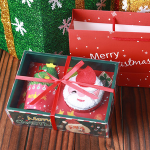 Toalla de árbol de Navidad, toalla de cara bordada, 100% algodón, mano - Product Image 3