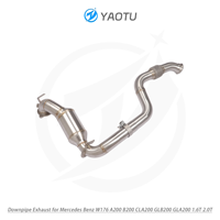 Tuyau d'échappement YT SS304 pour Mercedes Benz W176 A200 B200 CLA200 GLB200 GLA200 1.6T 2.0T