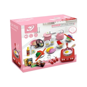 34 Uds Cocina de Inducción de simulación electrodomésticos utensilios de cocina papel plástico suave juego Wonder Cocina eléctrica juego Juguetes - Product Image 1