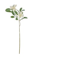 Arreglo Floral Artificial para Boda, con Hojas Verdes Cortas y Flores Blancas de Flor de Cerezo y Fresia, Decoración para Interiores y Exteriores