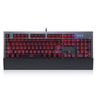 Clavier mécanique de jeu Motospeed CK108, rétroéclairage LED RGB, anti-ghosting, interrupteurs bleus/noirs, filaire, en alliage d'aluminium, pour ordinateur de bureau