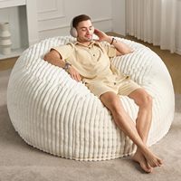 Pouf Moderne Simple Capitonnée, Fauteuil Paresseux, Grand Fauteuil Confortable pour Intérieur et Extérieur, Fauteuil de Jardin, Fauteuil de Jeu