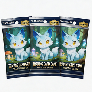 Cartes à collectionner de créatures fantastiques en gros, personnalisées, motif renard mignon, animal sauvage, mecha, pack booster TCG pour magasin de jeux - Product Image 2