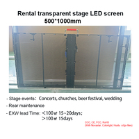 Écran LED SMD transparent pour extérieur, luminosité 4500 nits, pas de pixel P3.91-7.82, étanche IP65, pour ascenseurs et magasins de détail