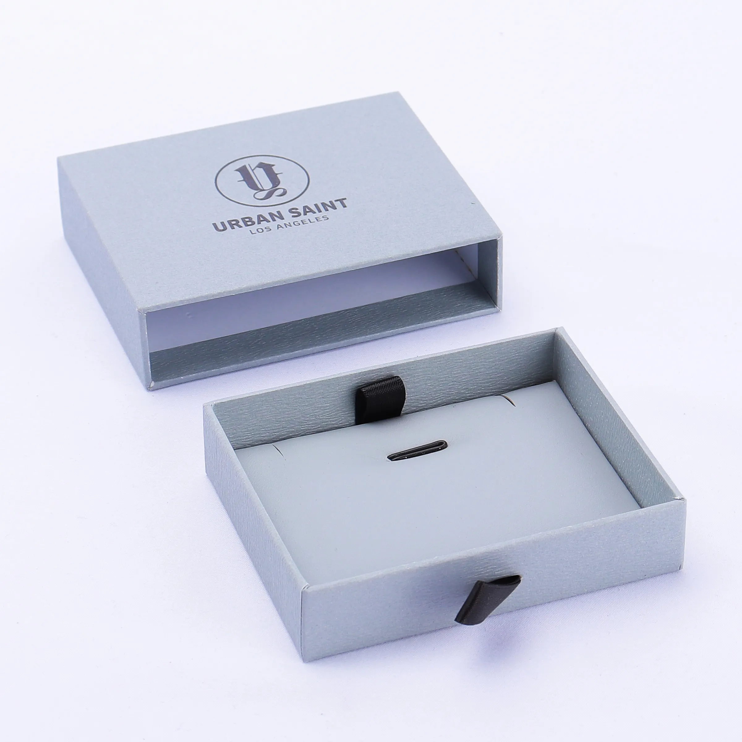 Brivote Custom Design dicembre miglior prezzo made guangdong grey elegant jewelry gift paper boxes con logo packaging in vendita