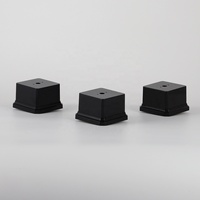 Base de trophée sportive en plastique noir doré de haute qualité pour événements de marche/course A-07