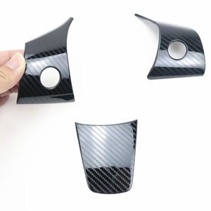 Décoration de <span class=keywords><strong>Volant</strong></span> de Voiture, Autocollants Métalliques, Cadre de Panneau, Garniture de Protection, <span class=keywords><strong>Tesla</strong></span> <span class=keywords><strong>Model</strong></span> <span class=keywords><strong>3</strong></span> <span class=keywords><strong>Model</strong></span> Y, Moulures Intérieures - Product Image 6