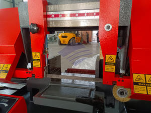 เครื่องเลื่อยสายพานแบบสองเสาอัตโนมัติเต็มรูปแบบสำหรับงานตัดโลหะหนัก - Product Image 2