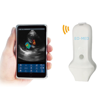 Sonda de matriz en fase cardíaca, máquina de ultrasonido veterinario Doppler de Color portátil, precio, máquina de eco de ecocardiografía médica CU18