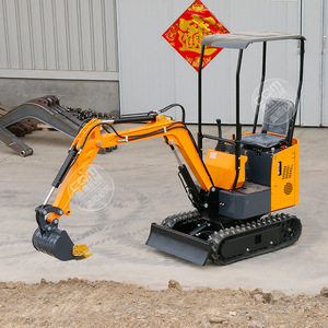 Mini-excavatrice de type 08 pour travaux de terrassement à domicile, dans les jardins et sur les fermes, avec un rayon de braquage court - Product Image 3