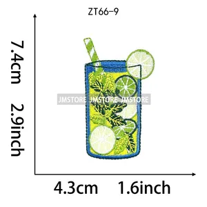 热带夏季海洋海豚贝壳海滩旅行熨烫贴小徽章热粘亮片刺绣贴花适用于T恤 - Product Image 5