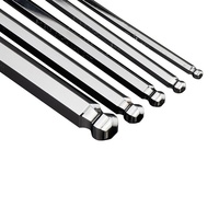 Clé à douille hexagonale à système métrique 1.5mm-12mm finition chromée EXPLOIT fabriquée à Taiwan avec clé Allen à tête sphérique étendue