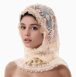 Chal Étnico de Encaje Explosivo de Estilo Extranjero con Borlas, Novedoso y a la Moda, con Pañuelo Envolvente - Product Image 4