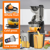Voedselveilige grondstoffen OEM huishoudelijke verticale verse sap slowjuicer elektrische 82mm slowjuicer extractor machine