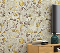 Rouleaux de papier peint floral en relief 3D, papier peint vinyle imperméable, installation facile en DIY pour la décoration murale intérieure des hôtels et des foyers