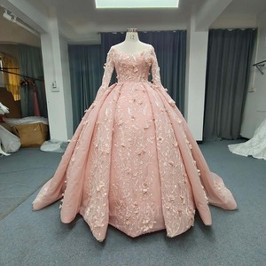 Vestido de Quinceañera Rosa Lsany216, Moderno, Talla Grande, con Lentejuelas, Cintura Natural, Bordado, Servicio OEM, Jancember - Product Image 2