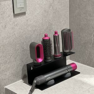 Pour <span class=keywords><strong>Dyson</strong></span> <span class=keywords><strong>support</strong></span> de sèche-<span class=keywords><strong>cheveux</strong></span> <span class=keywords><strong>support</strong></span> de rangement en fer métallique multifonctionnel accessoire de salle de bain sans poinçon pour mur suspendu de comptoir - Product Image 2
