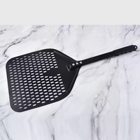 Pelle à pizza en acier inoxydable à long manche avec outil de transfert, coupe-pizza jetable et spatule pour retourner les gâteaux et les pizzas
