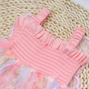 Offre Spéciale papillon appliques <span class=keywords><strong>habiller</strong></span> robes pour bébé filles 0-24 M bébé Tulle bébé fille robe d'été - Product Image 4