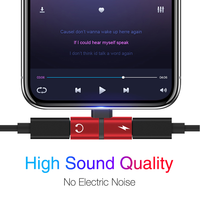 Adaptateur de casque auxiliaire multifonction 2 en 1 avec prise jack 3.5mm pour iPhone 6 7 8 11 12 13 X XS Splitter Headphone Adapter
