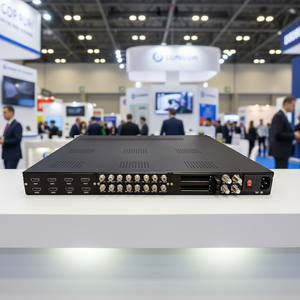 Convertidor HD 24, Codificador FHD 1080P H.264, Compatible con HLS/HTTP/RTMP/RTSP/UDP/RTP, Transmisor de Satélite a <span class=keywords><strong>IPTV</strong></span>, Modulador RF DVB-C/T - Product Image 1