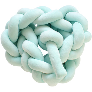 Prix bas réglable bébé Nouveau-Né Mignon Confortable Noué Tressé En Peluche <span class=keywords><strong>Lit</strong></span> Protection Oreiller <span class=keywords><strong>de</strong></span> <span class=keywords><strong>lit</strong></span> - Product Image 5