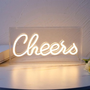 Letrero Luminoso LED USB 3D con Brillo Ajustable y Resistente a la Intemperie para Decoración de Paredes de Bares y Uso en Fiestas - Product Image 1