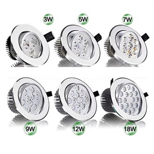 ไฟดาวน์ไลท์ LED สว่างพิเศษ 3w 5w 7w ตัวเรือนสีขาว ปรับความสว่างได้ แบบ Spot Cob 110v 220v โคมไฟติดตั้งแบบฝัง สำหรับใช้ภายในอาคาร - Product Image 4