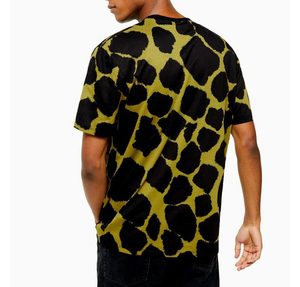 Personalizado de los hombres de la moda de verano Tops caqui Animal impresión T camisa - Product Image 2