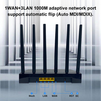 Router WiFi6 Mesh ZBT Z8103AX-D AX3000 de Doble Banda Gigabit 3000 Mbps OpenWrt Universal con Amplio Rango de Señal para Todo el Hogar